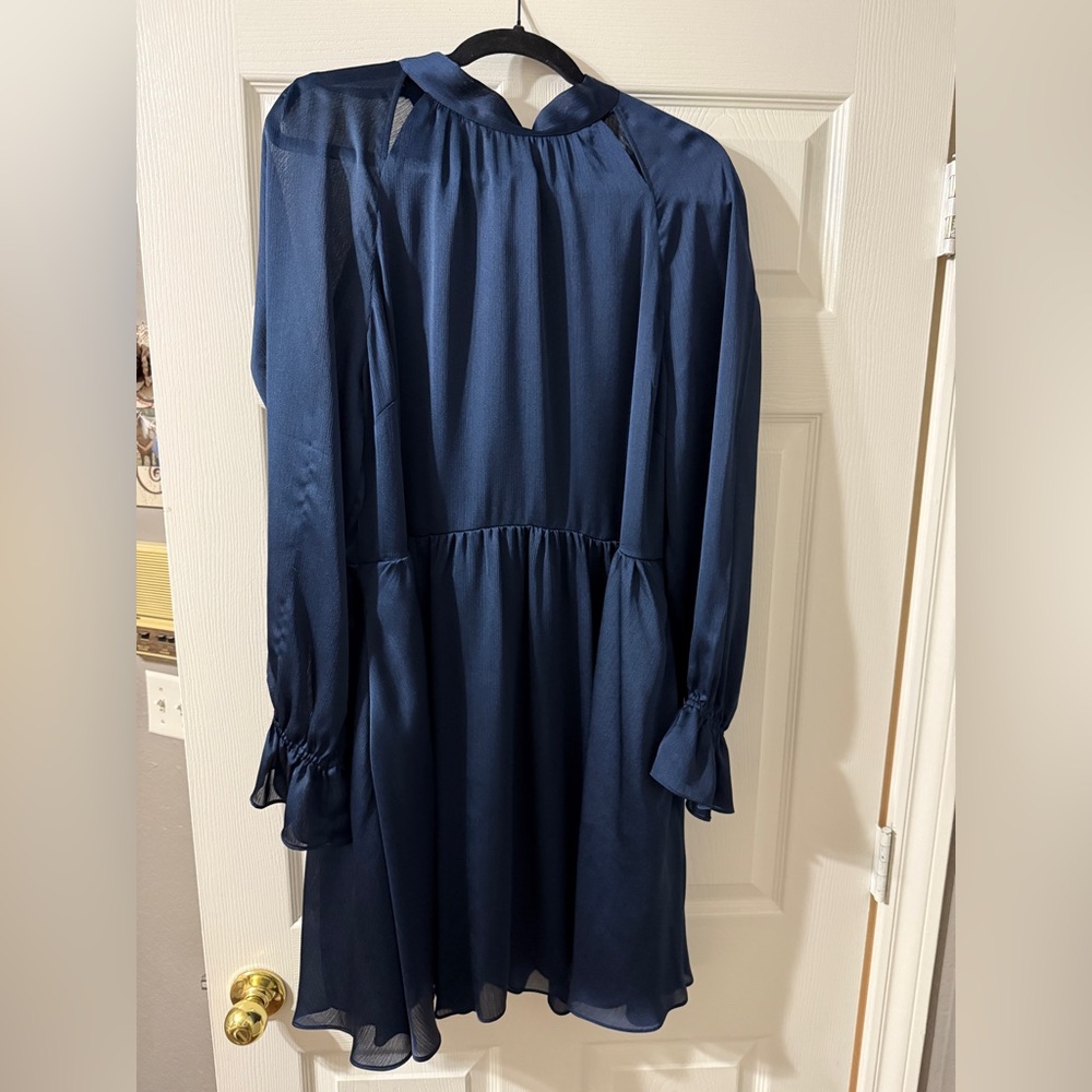 Navy Ted Baker Ryaa cocktail dress chiffon size 6 (Ted baker sizing)